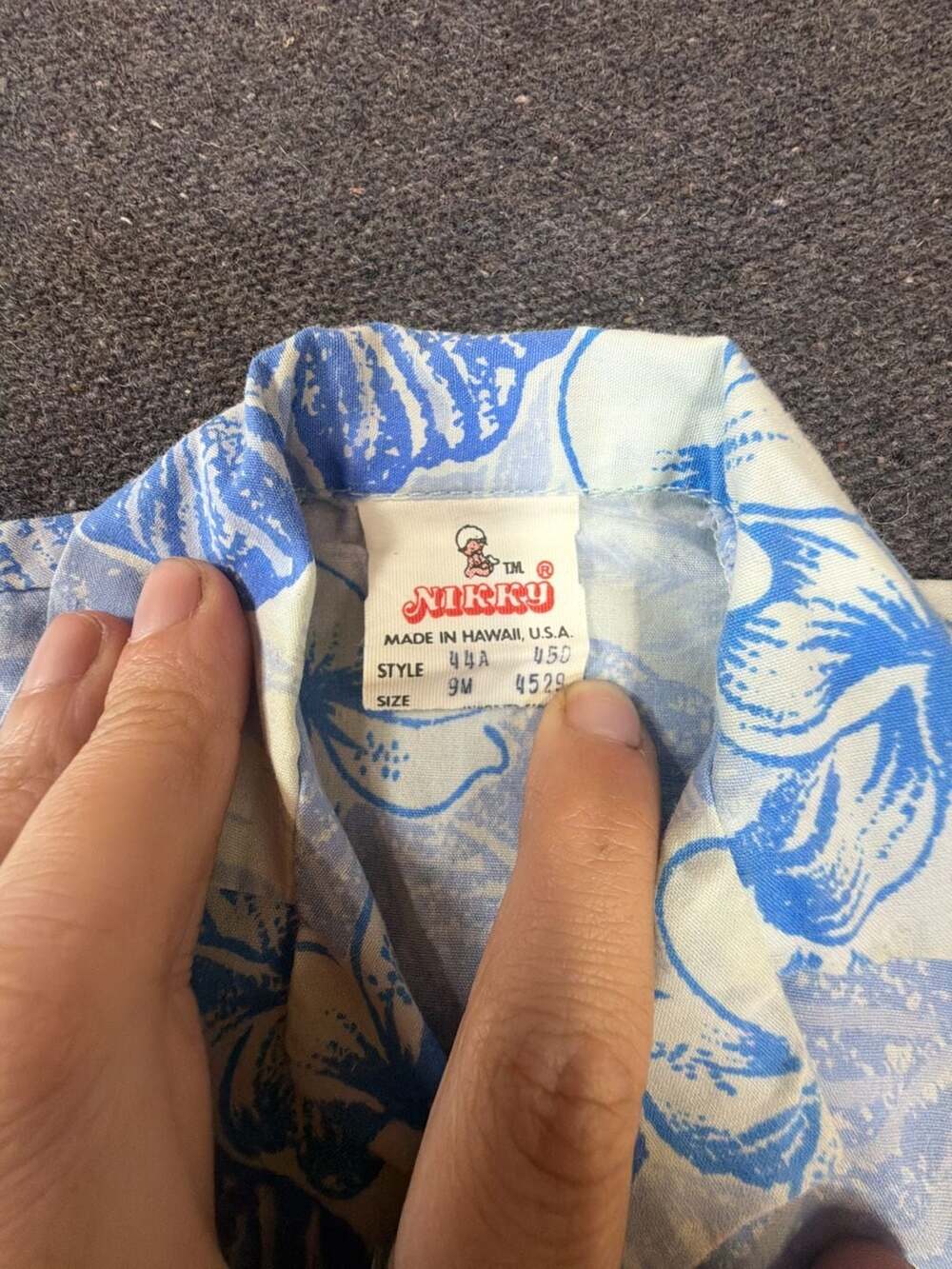 Vintage Nikky Made in Hawaii 9M Floral Shirt and Shorts Set